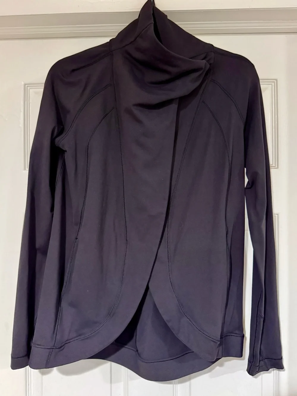 lululemon athletica Black Draped Asymmetrical Rally Wrap Jacket